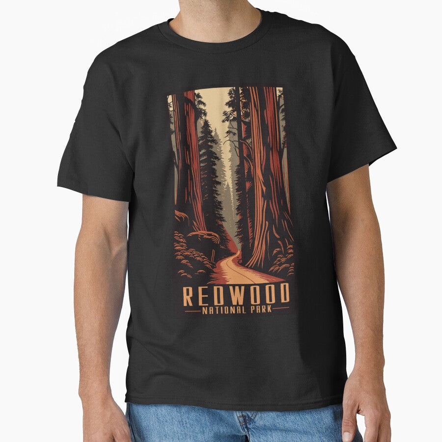 redwood national park, souvenir, california, hiking, vintage by Atlantee