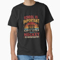 School Is Important But Hockey Is Importanter Ice Hockey Player Fan by JonesFlora2025