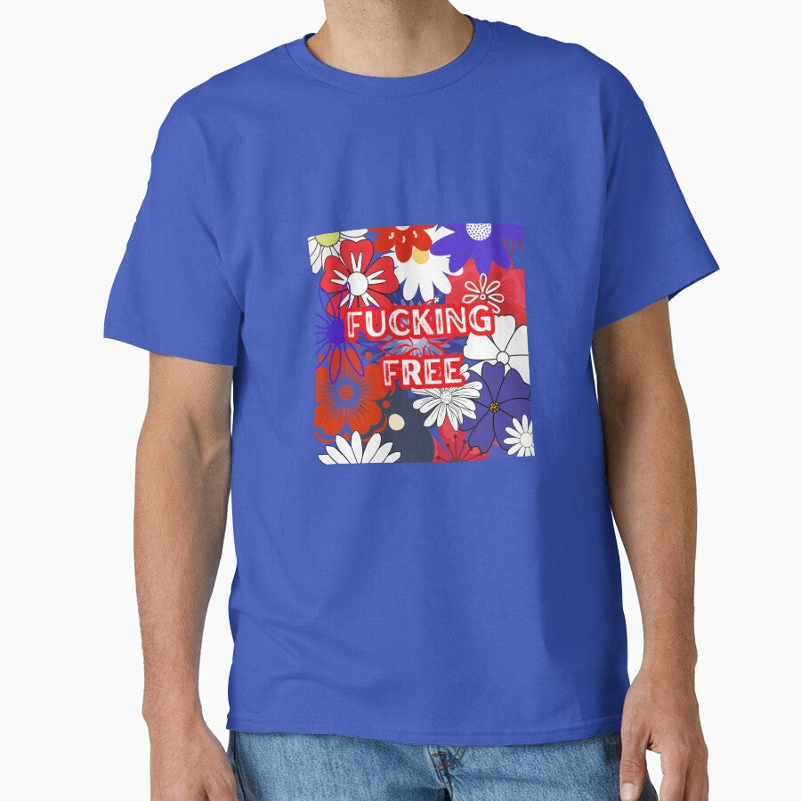 Fucking Free Red White & Blue Flower Explosion by The Misadventures of Jo