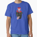 Patriotic Black Lab Dog by KCPetPortraits