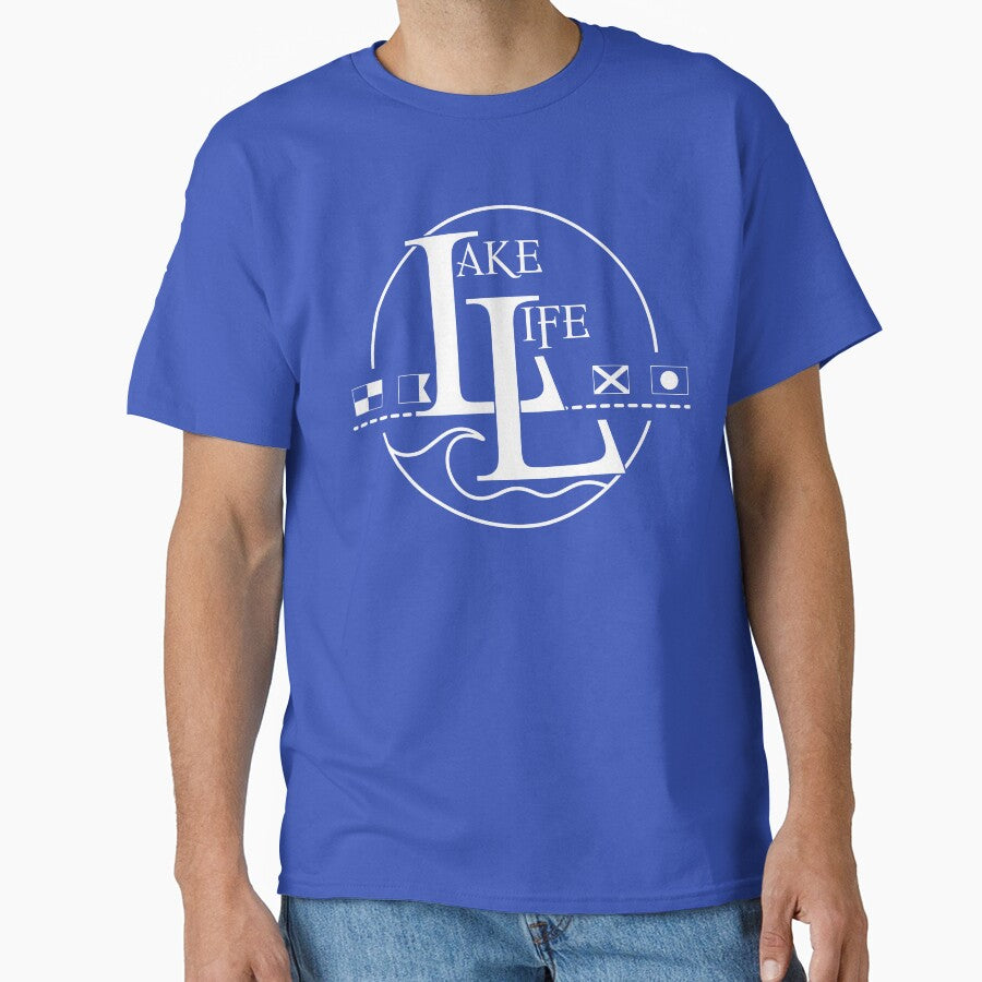 Lake Life with Flags for Dark Items by oddbirdart20