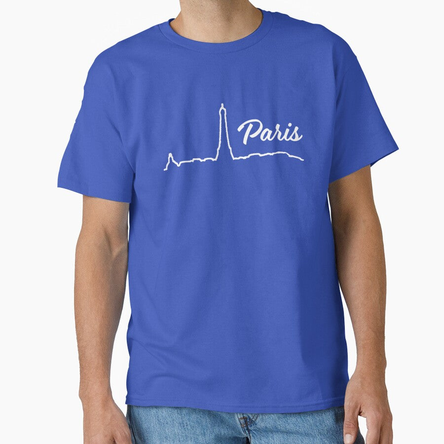 Paris Skyline Minimalist Line Art by donwillisjrart