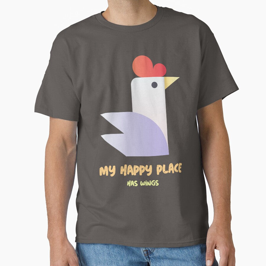 My Happy Place Has Wings funny Bird Watching Women by Jane Pierce Art