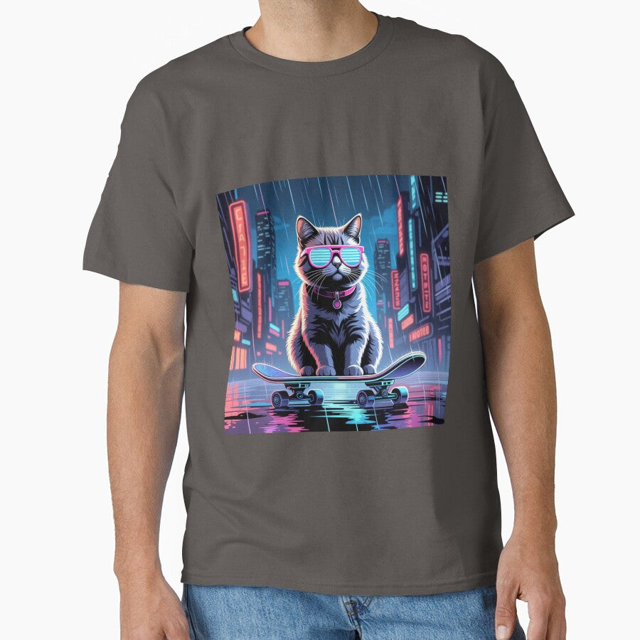 Cyberpunk Neon Cat – Futuristic Design Collection by Bittor18