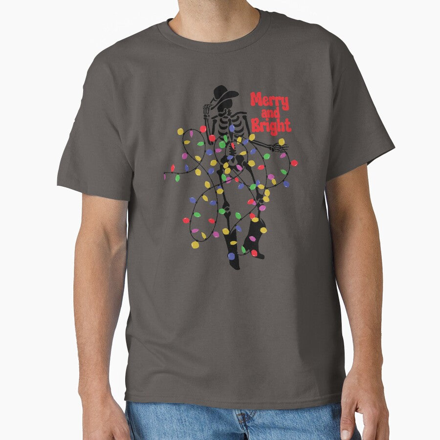 Merry and Bright Christmas Cowboy Skeleton by DT creations