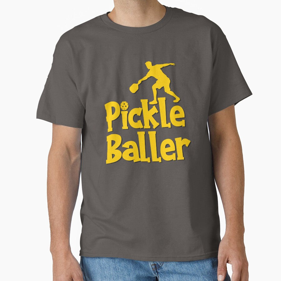 Pickleball Player Silhouette – Funny Pickle Baller Sport Design by mcraft studio