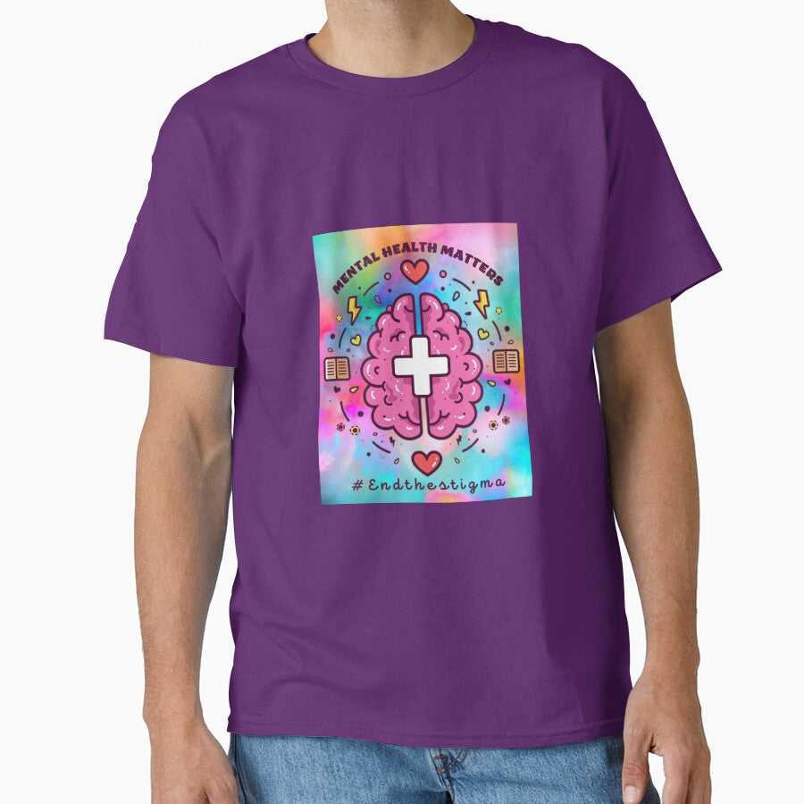 End The Stigma, Mental Health Matters, Mental Awareness Gift T-Shirt by KesDesigns ⭐⭐⭐⭐⭐
