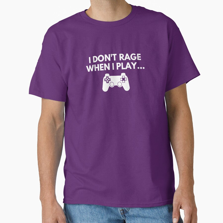I Don't Rage When I Play (Purple BG) by FilipeFerreira