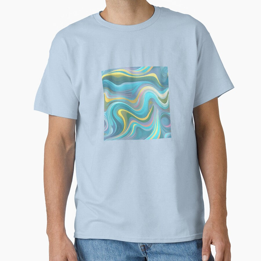Liquid Swirl Retro Abstract Pattern Vintage 70s Style Art Swirls 4 of 4 by Beachy