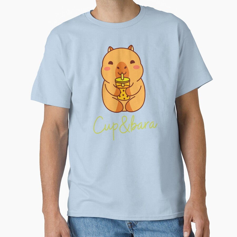 Happy Capybara hold a cup by HappyDoodle11