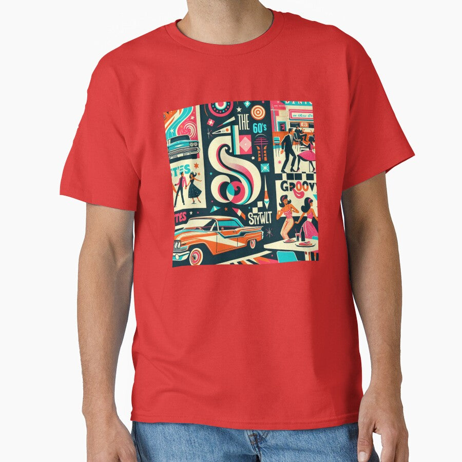 Retro Vintage 60s to 90s inpired graphics with groovy style by myrll
