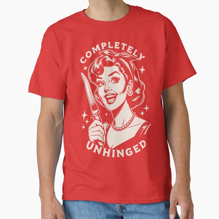 Completely Unhinged – Vintage Comic Style Retro Humor Design by TheArtisticPres