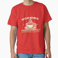 Morning Coffee Club – Cute Coffee Lover Quote Design for Caffeine Addicts & Barista Life for T-Shirt, Sticker, iPhone case, mug, bag, hoodie by ArtByTripti