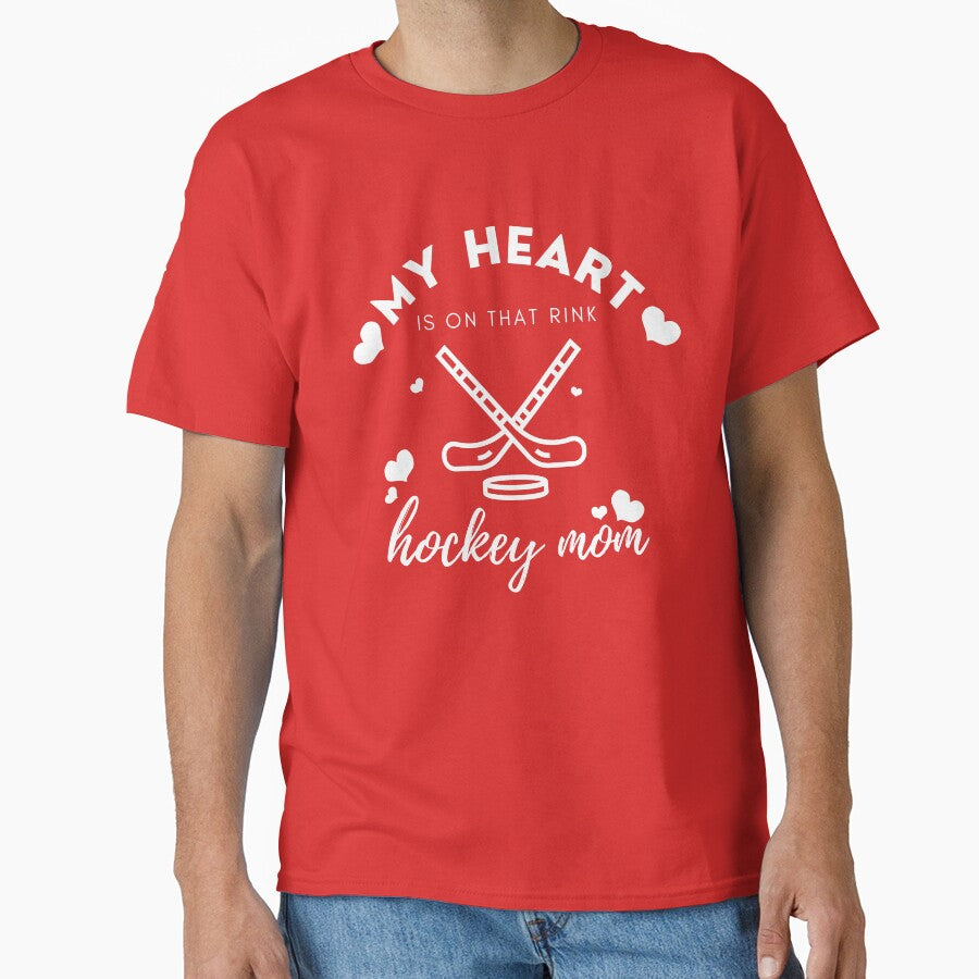 My Heart Is On That Rink Hockey Mom I Hockey mom by Sujitra  Romyen