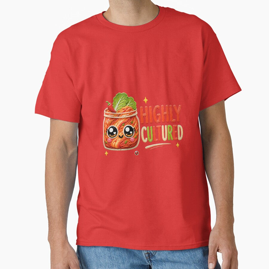 Highly Cultured Cute Kimchi Kawaii Food Pun by Liv Solara