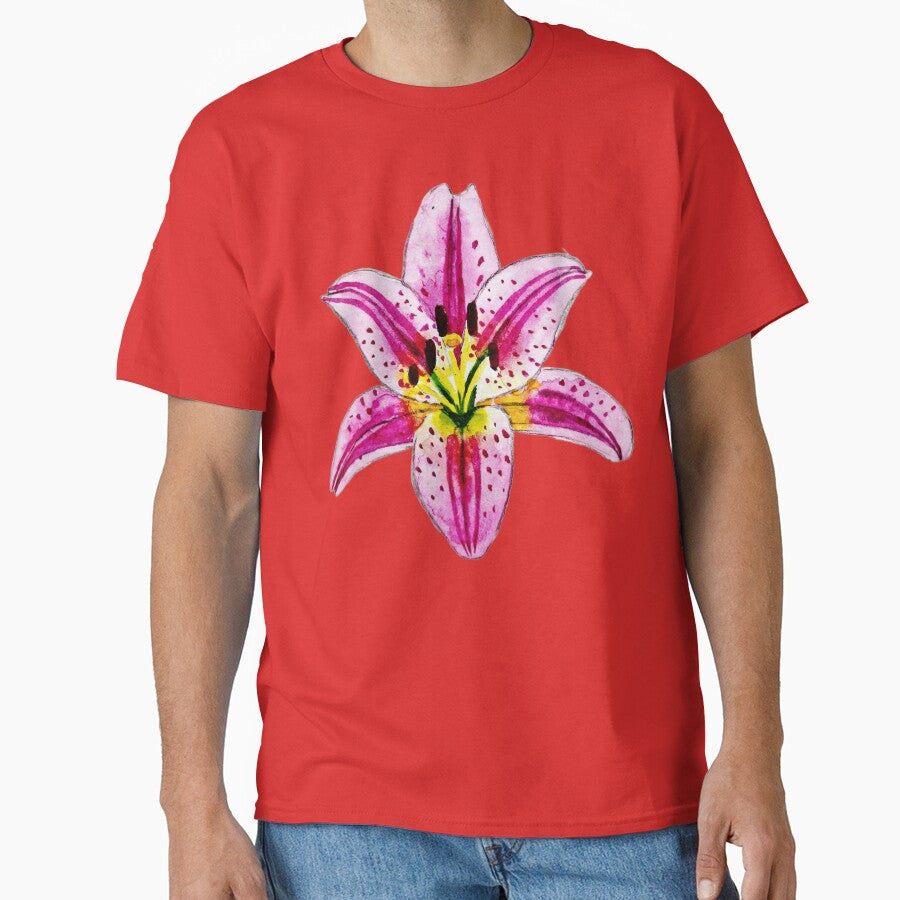 Delicate Lily - hand-painted watercolor. by Greitas