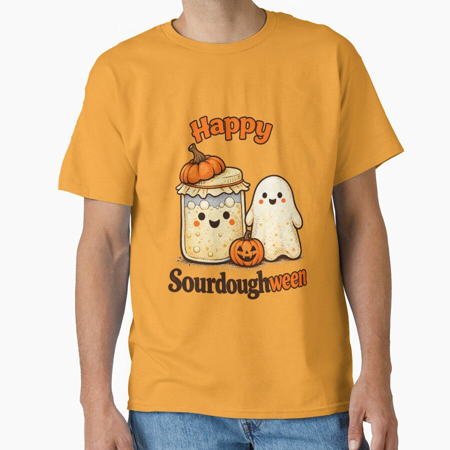 Happy Sourdoughween | Cute Sourdough Halloween Pun by azule1