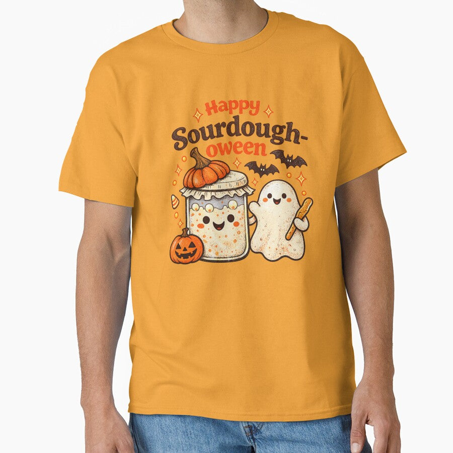 Happy Sourdough-oween | Cute Sourdough Halloween Pun by azule1