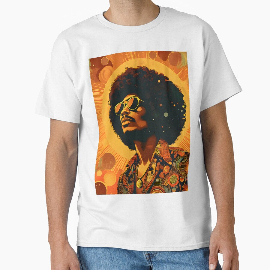 Retro 70s Pop Art Orange Brown #2 by Prints and Lifestyle