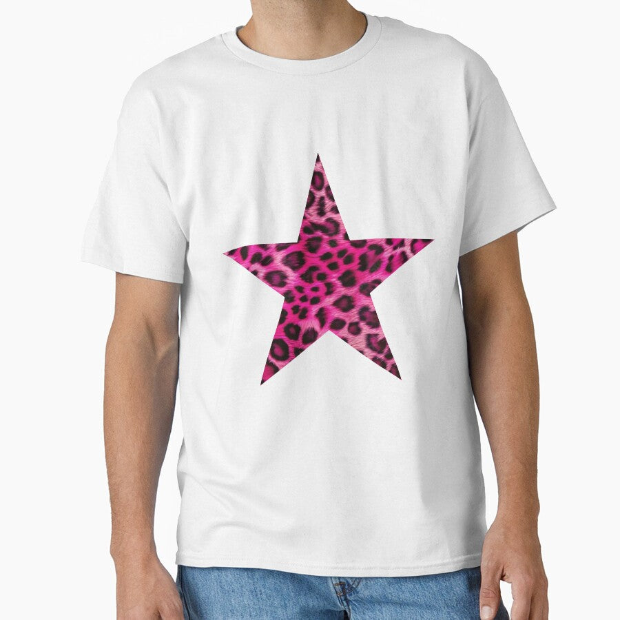 pink leopard print star by funkyrainbowss