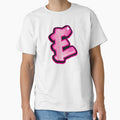 Glitter Pink E Initial Sticker by LazyCreativeCo