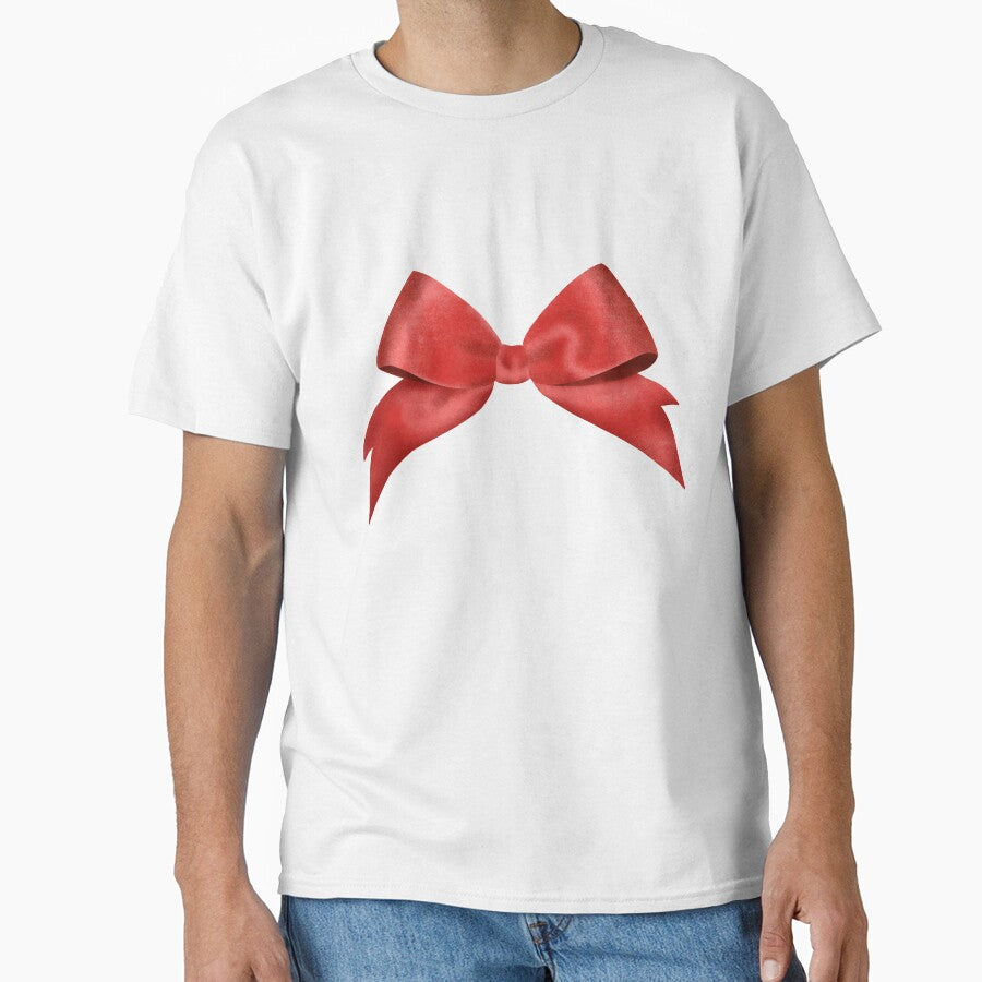 Elegant red ribbon bow illustration by Grin Katalina Floral Patterns & Cozy Art
