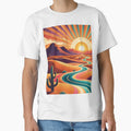 Groovy Retro Vintage 70s Desert Sunrise by Prints and Lifestyle
