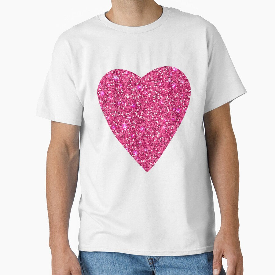 pink glitter heart by funkyrainbowss