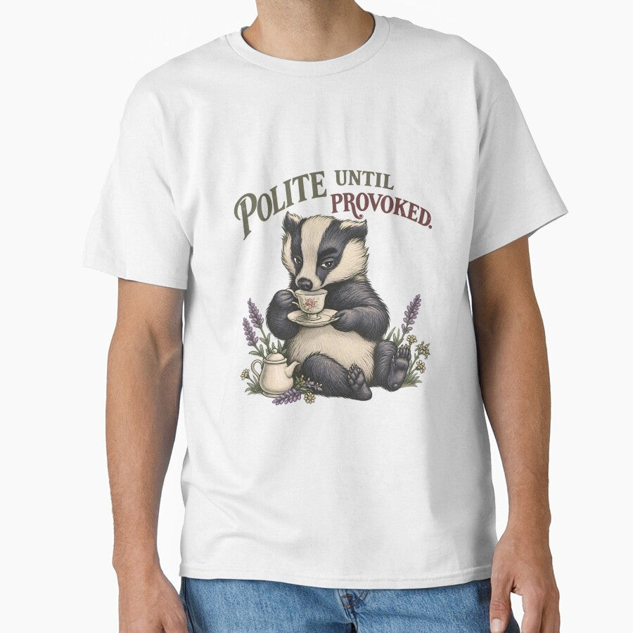 Introvert badger sipping tea by SummaGrove