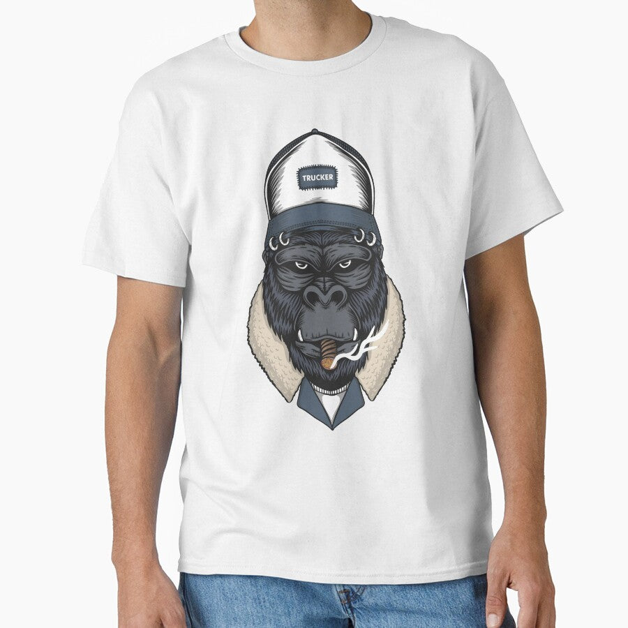 Gorilla head trucker by sevenforArt