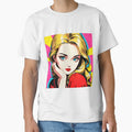 Retro 70s, Pop Art,  Portraits,  Yellow, Pink by Prints and Lifestyle