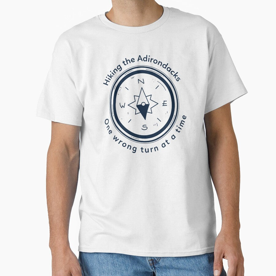 Hiking the Adirondacks One Turn at a Time T-shirt by JZU POD