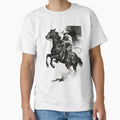 Iron Rider – Black & White Western Soul T-Shirt by Eternal Kingdom Store