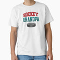 'Hockey Grandpa' (White) by The Button Gal