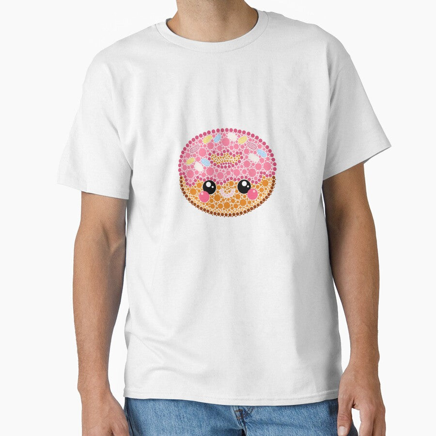 Kawaii Donut Dot Art by Cardiff Creative