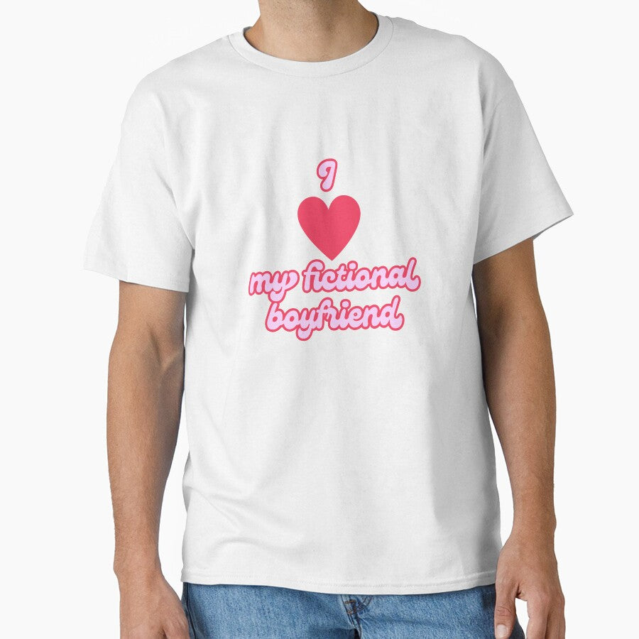 I love my fictional boyfriend book lover quote by Doozie designs