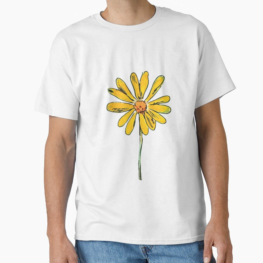 Real hand painted Watercolor painting of a pretty field flower by a.dadash Unisex