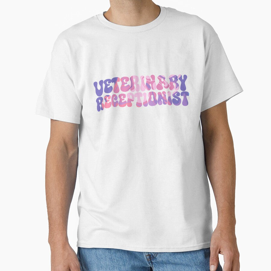 Veterinary Receptionist Groovy Pink by luna-lavender