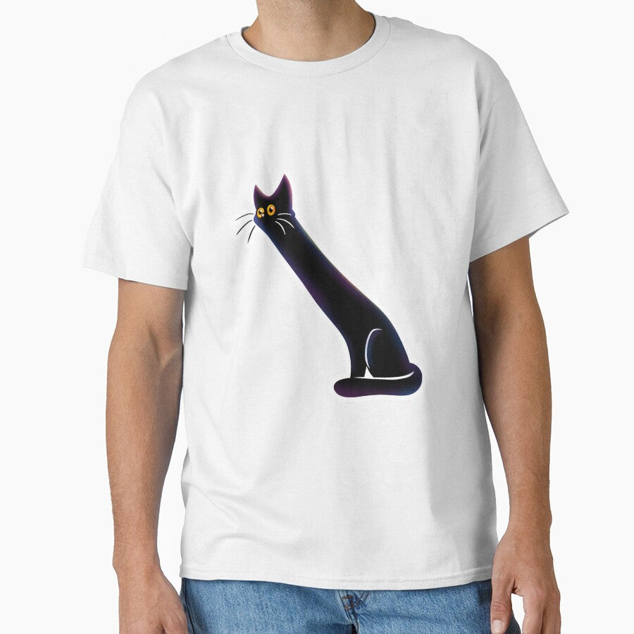 Long Black Cat Meme by opalcoart