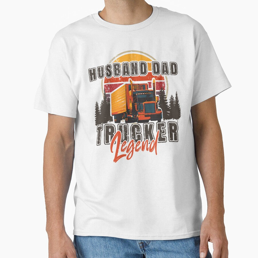 Big loads rig trucker vintage, Husband Dad Trucker Legend by HomeCoquette