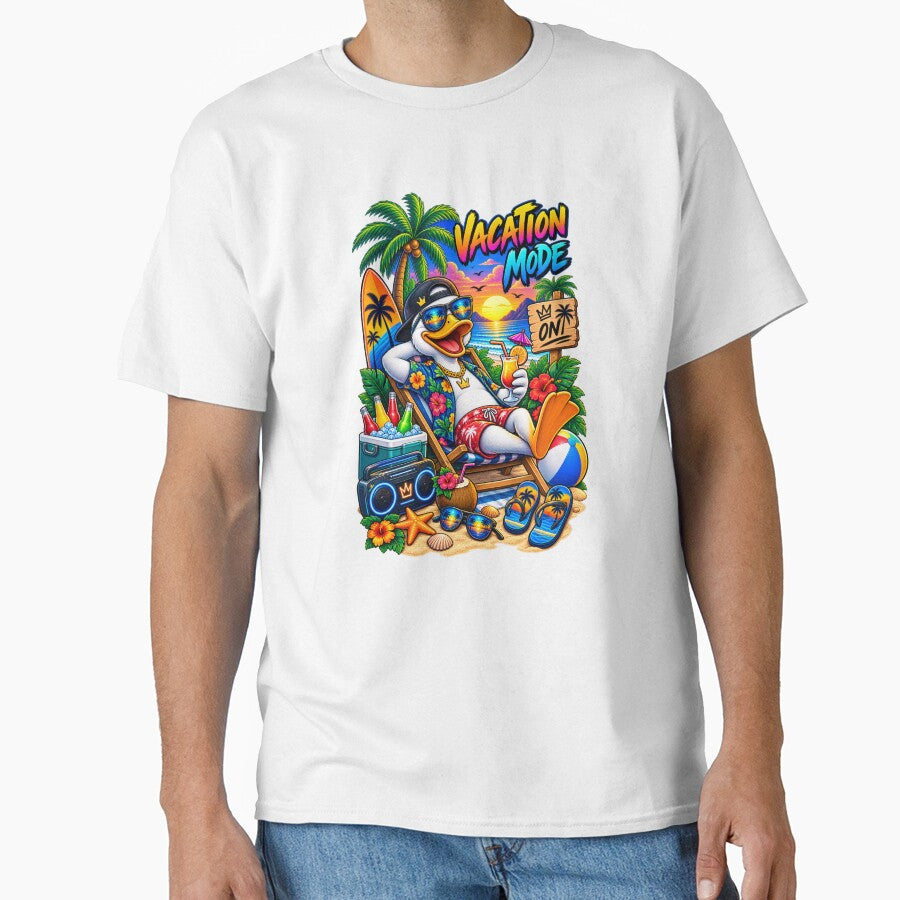 Funny Vacation Duck Shirt – Tropical Beach Duck Vacation Mode by Molli98