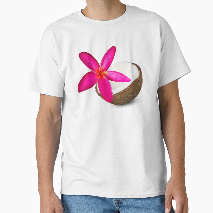coconut hibiscus summer girly t shirt by MAISONDEPODIUM