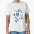 Oriental peonies in sapphire blue by adenaJ Unisex