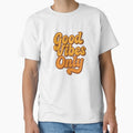 Good Vibes Only Retro 70s Typography Design by DaEeX