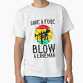 Save A Fuse Blow A Lineman [BW] - Retro Funny Vintage Lineman Gifts by TeesYouWant