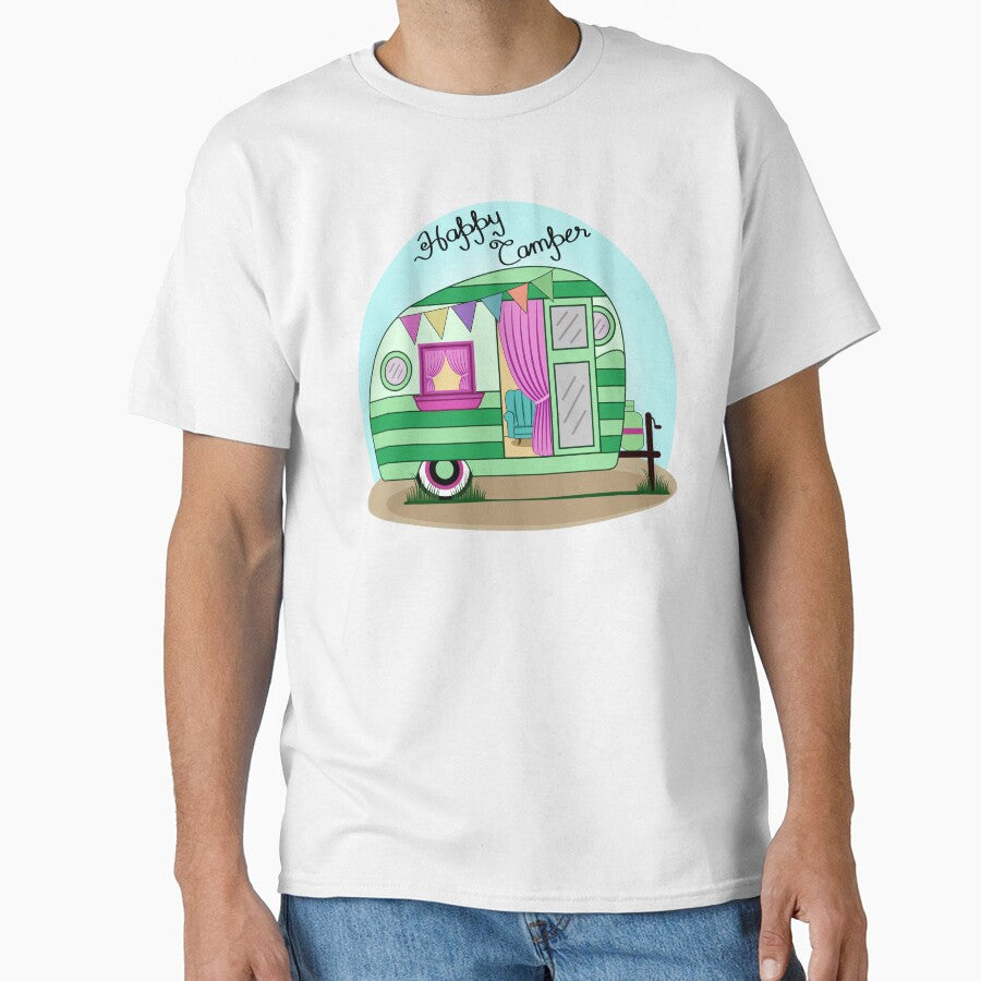 Happy Camper Green by Isma Saleem