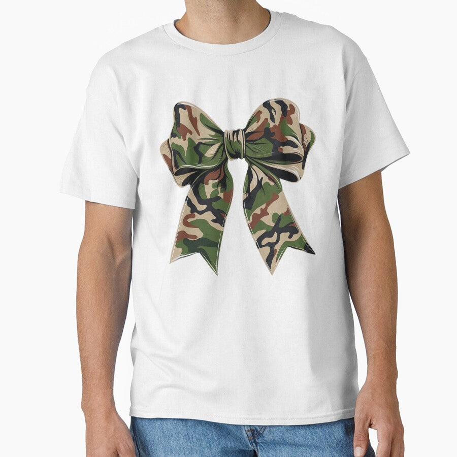 Vintage Camouflage Old Camo Bow Camo Coquette Bow Hunting Women Girl by ArtByKatti
