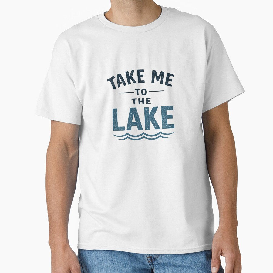 Take Me to the Lake – Minimalist Lake Life Typography Design by Digal92