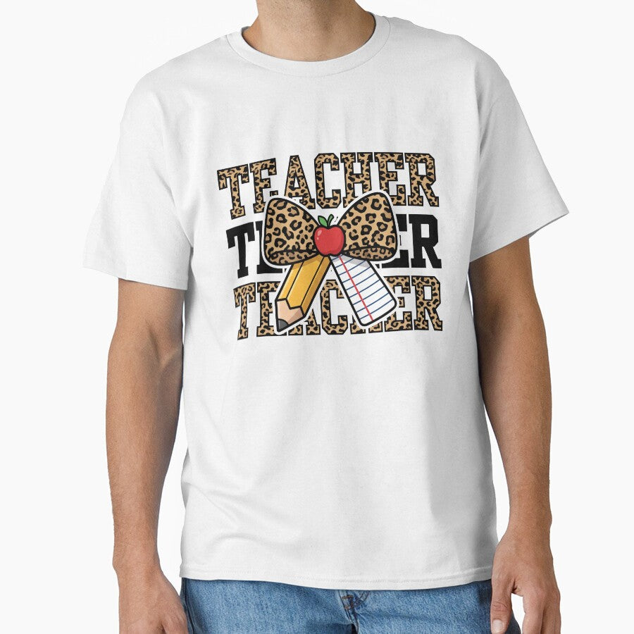 Leopard Teacher Coquette Bow – Back to School Teacher by hemagamo