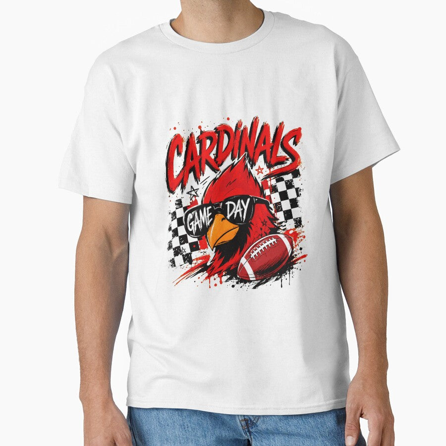 Bold Cardinal Game Day Football Fan by drigue